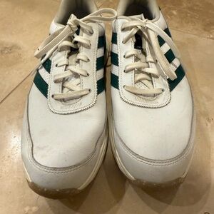 adidas White and Green Athletic Shoes